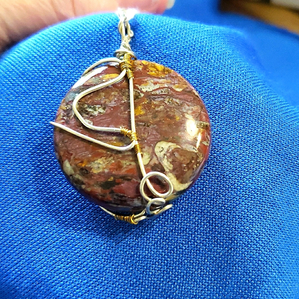 Pietersite Round Pendant